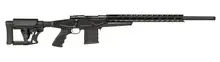 Howa HCRA73102F Australian Precision Chassis M1500 .308 Win Bolt Action Rifle, 24" Barrel, 10+1 Rounds, Black with 6 Position Luth-AR MBA-4 & Aluminum Stock