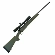 HOWA 1500 HOGUE OLIVE DRAB BOLT ACTION RIFLE 308 WINCHESTER 22IN - WITH BLACK VORTEX DIAMONDBACK TACTICAL SCOPE - OLIVE DRAB