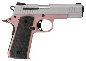Citadel M1911 Baby 380 ACP 3.75" Rose Cerakote Pistol with Silver Slide and Black Polymer Grip - 7+1 Rounds
