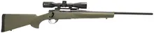 LEGACY SPORTS HOWAS HOGUE BOLT ACTION RIFE AND SCOPE PACKAGE GREEN 7MM-08 22-INCH 5 RD WITH NIKKO STIRLING PANAMAX 3-9X40MM SCOPE