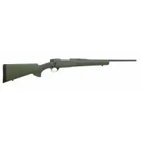 Howa M1500 Hogue 7MM Rem Mag Bolt Action Rifle - 24" Threaded Barrel, Black Overmold Stock, 3-Round Capacity
