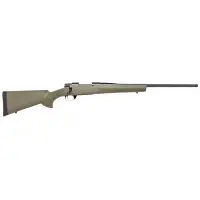 Howa M1500 Hogue Green Bolt Action Rifle - 7mm Remington Magnum, 24" Threaded Barrel, 3-Rounds