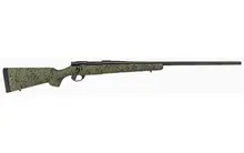 Howa M1500 HS Precision 6.5 PRC Bolt Action Rifle with 24" Threaded Barrel, Green/Black Webbed Stock, Right Hand, 3+1 Rounds