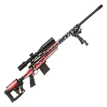 Howa M1500 Bolt Action Rifle, .308 Winchester, 24" Barrel, 10+1 Rds, American Flag Cerakote Finish, Aluminum Chassis