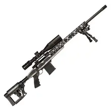 Howa M1500 APC Chassis Bolt Action Rifle, .308 Winchester, 24" Heavy Barrel, American Flag Grayscale Cerakote, 10 Rounds