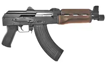 Zastava Arms ZPAP85 Semi-Automatic AK Pistol, 5.56 NATO, 10.5" Barrel, 30 Rounds, Wood Handguard, Black Finish