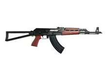 Zastava ZPAPM70 Semi-Automatic 7.62X39mm AK-47 Rifle with 16.5" Barrel, Folding Triangle Stock, Blood Red Handguard, 30 Rounds Capacity