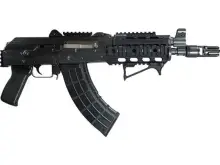 Zastava Arms ZPAP92 AK-47 Pistol 7.62x39mm, 10" Barrel, 30 Rounds with Quad Top and Rear Rail