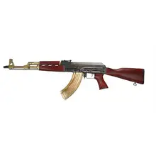 Zastava Arms ZPAP M70 AK-47 Rifle, 7.62x39mm, Black Cerakote, Gold Accents, Serbian Red Furniture, 16.3" Chrome Lined Barrel - ZR7762CBG