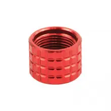 Backup Tactical 1/2x28 RH Pistol Thread Protector With Frag Pattern, Red - FRAG-RED