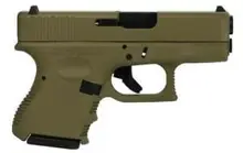 Glock 26 Gen 3 9mm, Flat Dark Earth, 3.43" Barrel, 10-Round Magazines, Sub Compact Handgun