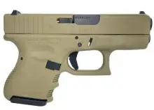 Glock 27 Gen 3 Subcompact Handgun .40 S&W FDE 3.4" Barrel 9-Rounds with 2 Magazines