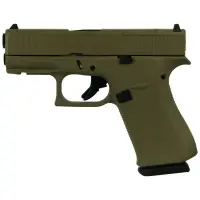 Glock 43X MOS 9mm Subcompact Handgun with 5.5lb Trigger, Front Rails, 3.41" Barrel, 10-Round Magazines (2), US Made - FDE