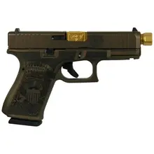 Glock G19 Gen 5 "Trump" Edition 9mm Compact Handgun with 4.6" Threaded Barrel and 15rd Magazine