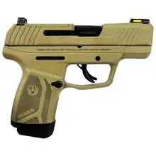 Ruger Max-9 Optic Ready 9mm Handgun with 12-Round Magazine, 3.2" Barrel, Fiber Optic Sights, Flat Dark Earth