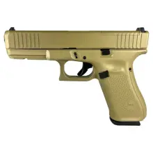 Glock 22 Gen 5 FDE Custom 40 S&W Pistol with 4.49" Barrel and 15-Round Magazine