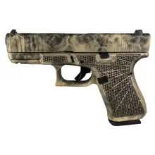 Glock G19 Gen 5 9mm Luger Handgun with Marble Stipple Frame, 4.02" Barrel, and 15rd Magazines