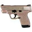 Smith & Wesson M&P9 Shield M2.0 Handgun, Rose Gold & Rose Engraved, 9mm Luger, 7&8rd Magazines, 3.1" Barrel, No Thumb Safety