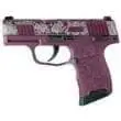 Sig Sauer P365-380 "Black Cherry Roses" Handgun with 3.1" Barrel, .380 ACP, 10-Round Magazine, Manual Safety