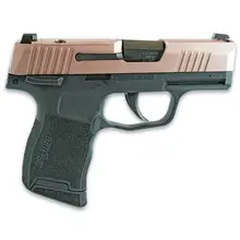 Sig Sauer P365-380 Handgun with Rose Sparkle Slide, 380 Auto 10RD Magazine, 3.1" Barrel & Black Manual Safety