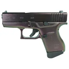 Glock 43 "Shimmering Razorback" Subcompact 9mm, 3.41" Barrel, 6rd Magazine