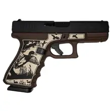 Glock 19 Gen 3 Compact 9mm "Mallard Brown" Handgun with 4.02" Barrel and 15-Round Magazines