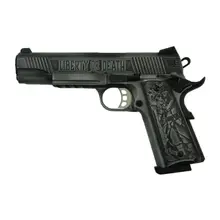 SDS Imports 1911 Duty SS45R "Liberty or Death" .45 ACP, 5" Stainless Steel Barrel with Rail, 8 Round Magazine Pistol
