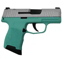 SIG SAUER P365 OPTIC READY "TIFFANY BLUE / SILVER" 9MM 3.1" BARREL 10-ROUNDS