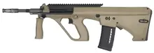 Steyr Arms AUG A3 M1 NATO 5.56x45mm Semi-Automatic Rifle with 16" Barrel, 30-Round Capacity, Extended Picatinny Rail, and Mud Brown Bullpup Stock