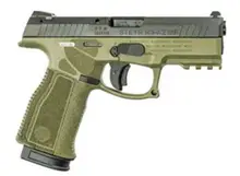 Steyr Arms M9-A2 MF 9mm Pistol with 4" Barrel, OD Green Polymer Frame, 17-Round Magazines, and Tactical Light Bundle