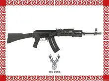 Mauser AK-47 Omega .22 LR Semi-Auto Rifle, 16.5" Barrel, 24-Round, Black with Left Side Folding Stock and Picatinny Rail