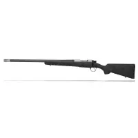 Christensen Arms Ridgeline Left-Handed Bolt Action Rifle, 7mm Rem Mag, 26" Carbon Fiber/Threaded Barrel, Tungsten Gray Cerakote, Black with Gray Webbing Stock - 8010608800
