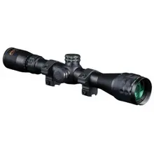 KonusPro 7267 3-9x32mm Matte Black Riflescope with AO, 1" Tube, Engraved 30/30 Duplex Reticle and Mounting Rings