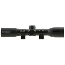 Konus Konusfire 4x32mm Matte Black Rifle Scope with 30/30 Reticle and Dovetail Mounting Rings