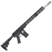 Great Lakes Firearms AR-15 GLFA .450 Bushmaster, 18" Stainless Barrel, 5-Round, Black with M-LOK Hand Guard and Collapsible Stock