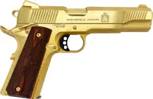 Springfield Armory Springfield 1911 Loaded 24 Carat Gold .45ACP 5-inch 7rd GrabAGun Exclusive