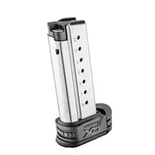 Springfield Armory XD-S 9mm Stainless Steel Magazine - 8 Round with Mid Sleeve