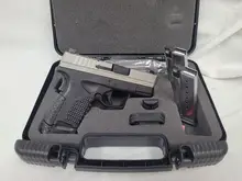 Springfield Armory XD-S 3.3" Bi-Tone 9mm Stainless Steel Pistol with Interchangeable Backstrap - XDS9339SE