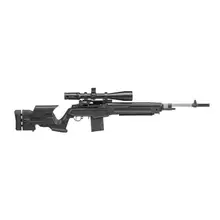 Springfield Armory M1A Loaded .308 Win 22in Stainless Steel Rifle with Adjustable Aperture Sights and Black Adjustable Stock