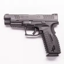 Springfield Armory XD-M Full Size .40 S&W 4.5" 16+1 Black Polymer Frame with Interchangeable Backstrap Grip and Melonite Slide Pistol XDM9202HCE