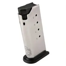 Springfield Armory XDS .40 S&W 6-Round Stainless Steel Magazine with Flush Fit Base Plate XDS4006