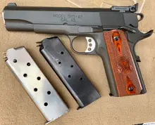Springfield Armory 1911 Range Officer .45 ACP PI9128L with Parkerized Finish and Cocobolo Grip
