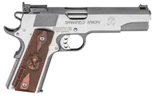 Springfield Armory 1911 Range Officer .45 ACP 5" Stainless Steel Pistol with 7-Round Capacity and Cocobolo Grip