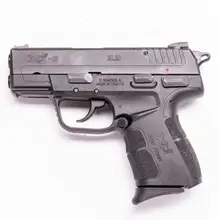 Springfield Armory XD-E 9mm Luger Semi-Automatic Pistol, 3.3" Barrel, 8+1 & 9+1 Rounds, Black Polymer Grip, Exposed Hammer, Ambidextrous Safety, XDE9339BE