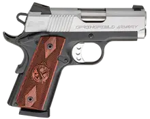 Springfield Armory 1911 EMP 9mm Luger 3in Stainless/Black Hardcoat Pistol with Gear Up Package - 9+1 Rounds, Cocobolo Grip, CA Compliant