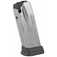Springfield Armory XD-M Elite Compact 9mm Luger Magazine, 14 Rounds with Extended Base Pad, Stainless Steel - XDME5914