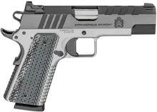Springfield Armory 1911 Emissary .45 ACP 4.25" Barrel Stainless Steel Frame with Blued Slide and G10 Grip Semi-Automatic Pistol - 8+1 Rounds