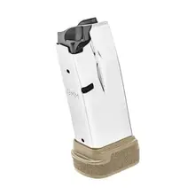 Springfield Armory Hellcat 9mm Stainless Steel Magazine, 13 Rounds with Flat Dark Earth Base Plate