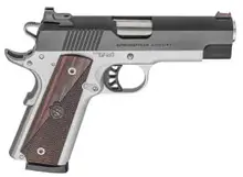 Springfield Armory 1911 Ronin EMP 9mm, 4" Barrel, 10-Round, Stainless Frame, Blued Slide, Wood Grips, PX9124L