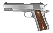 Springfield Armory 1911 Mil-Spec Defender Legacy .45 ACP 5" Stainless Steel Pistol with 7-Round Magazine and Wood Grips